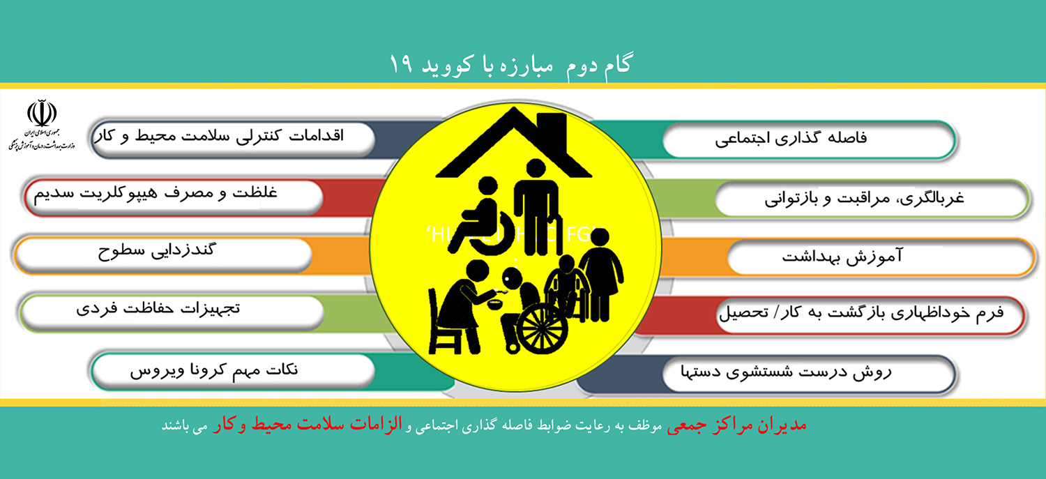 راهنمای گام دوم مبارزه با کرونا: اصول فاصله گذاری اجتماعی و سلامت‌سازی محیط